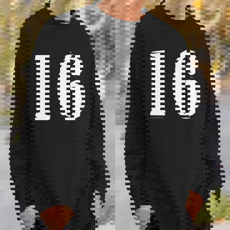 16番 16番 番号付き スウェットシャツ 彼への贈り物