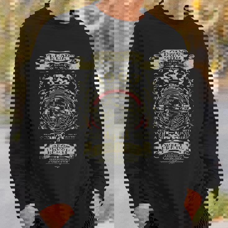 1963年 還暦 バイカー バイク レジェンド 誕生 長袖tシャツ スウェットシャツ 彼への贈り物