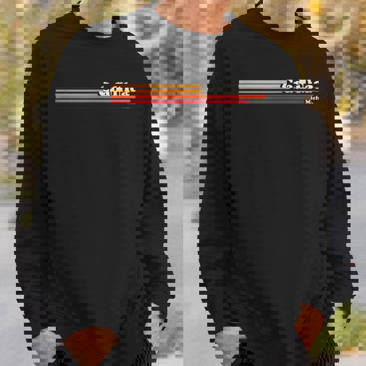 1980年代ヴィンテージグラフィックスタイルキャデラックミシガン。 スウェットシャツ 彼への贈り物