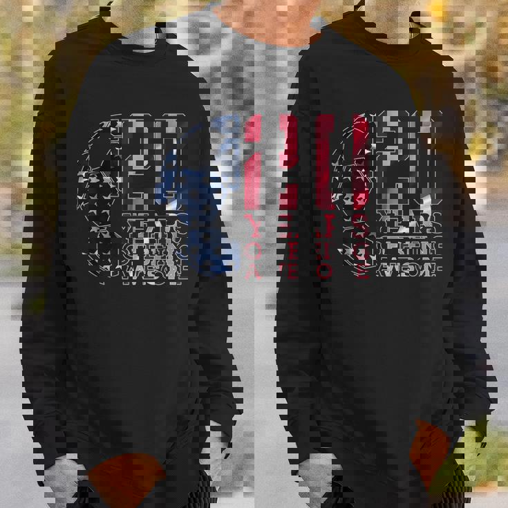 20 Years Of Being Awesome サッカー サッカー 20歳 誕生日 スウェットシャツ 彼への贈り物