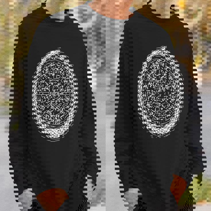 2025年 巳年 龍体文字フトマニ図 長袖tシャツ スウェットシャツ 彼への贈り物