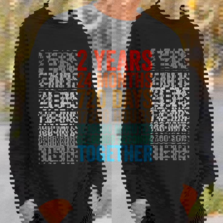 2年目の記念日 彼 彼女 カップル 2回目の結婚 スウェットシャツ 彼への贈り物