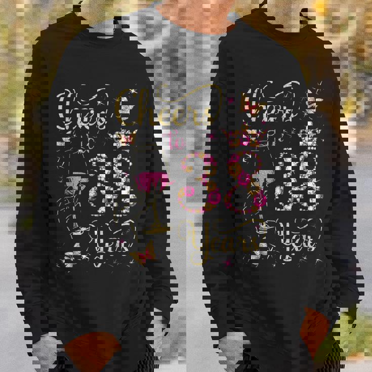 38歳、38歳の女王の誕生日、38歳の誕生日に乾杯。 スウェットシャツ 彼への贈り物