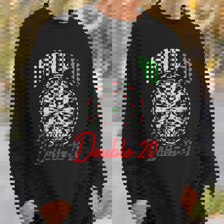 40歳の誕生日ダーツプレーヤー 40歳ダーツ スウェットシャツ 彼への贈り物