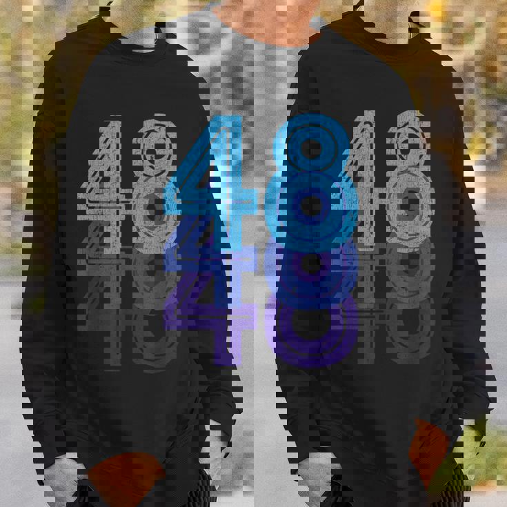 48ラッキーナンバー48歳の誕生日のスポーツチーム スウェットシャツ 彼への贈り物