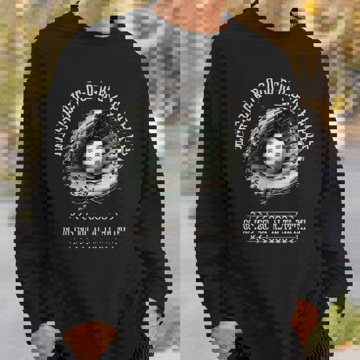 48歳の野球48歳の誕生日プレゼント 神に祝福 スウェットシャツ 彼への贈り物