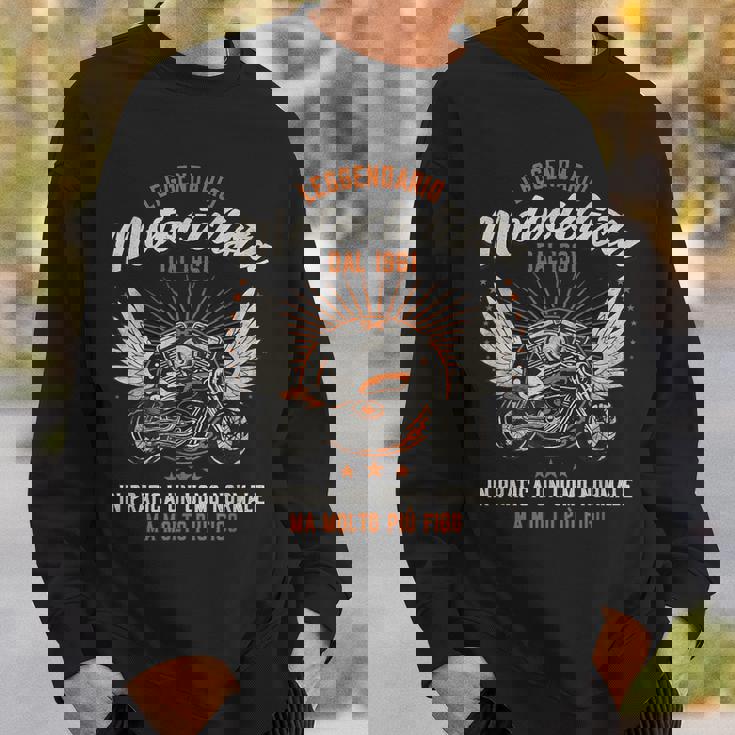 60 Anni Nato 1961 Leggendario Motociclista Figo Regalo Papà Felpa Regalos para él