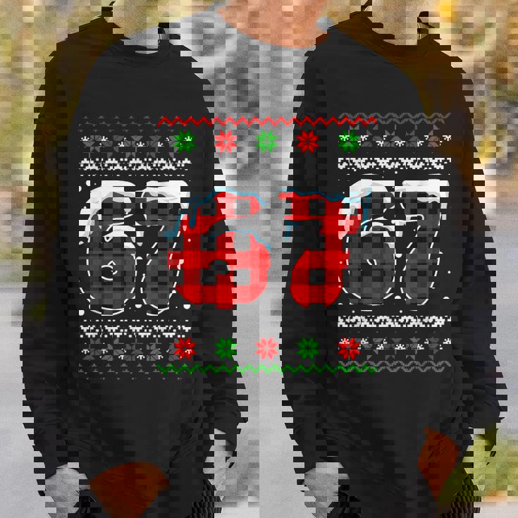 67 Meme Six Seven Meme Slang Christmas Ugly Sweater Sweatshirt Gifts for Him