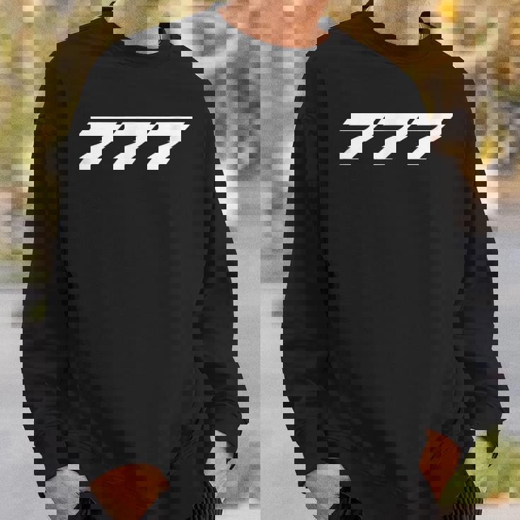 777 旅客機飛行機 Avgeeks スウェットシャツ 彼への贈り物