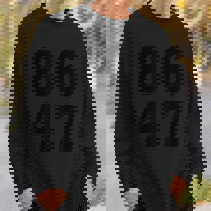 86 47 アンチ・トランプ 微妙 アンチ・トランプ 8647 スウェットシャツ 彼への贈り物