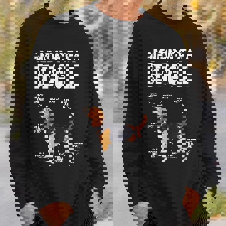 Anatomy Of A Beagle ファニービーグル スウェットシャツ 彼への贈り物