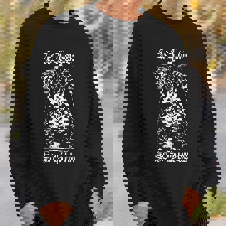 As Aboveo Below Baphomet ブラックマジックデビル 長袖tシャツ スウェットシャツ 彼への贈り物