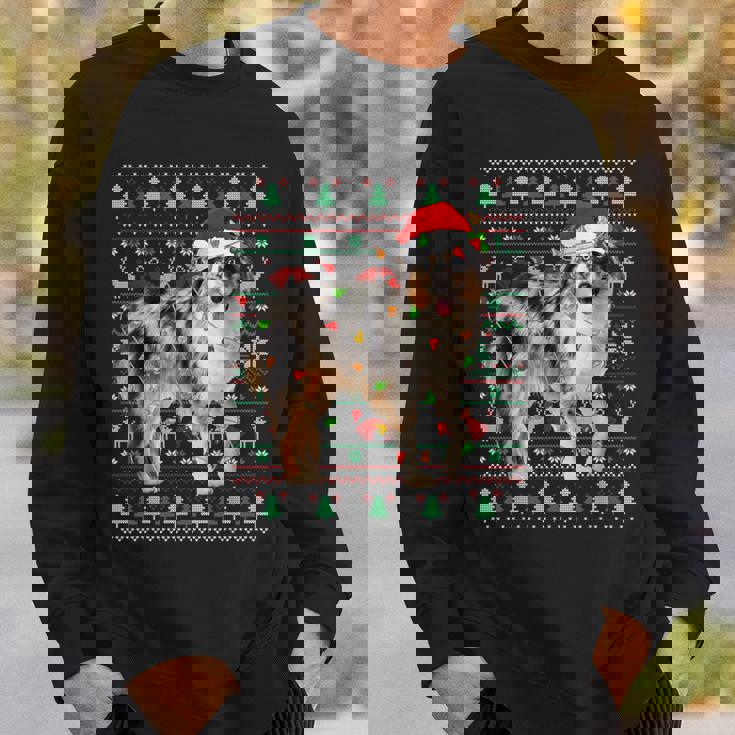 Australian Shepherd Dog Christmas Ugly Sweater Santa Xmas Sweatshirt Gifts for Him Australian Shepherd Dog Christmas Ugly Sweater Santa Xmas Sweatshirt Gifts for Him