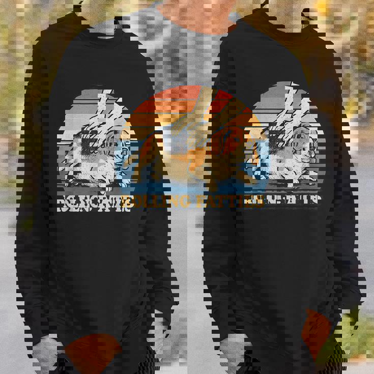 Beagle Rolling Fatties 駄洒落ジョーク 犬好き スウェットシャツ 彼への贈り物