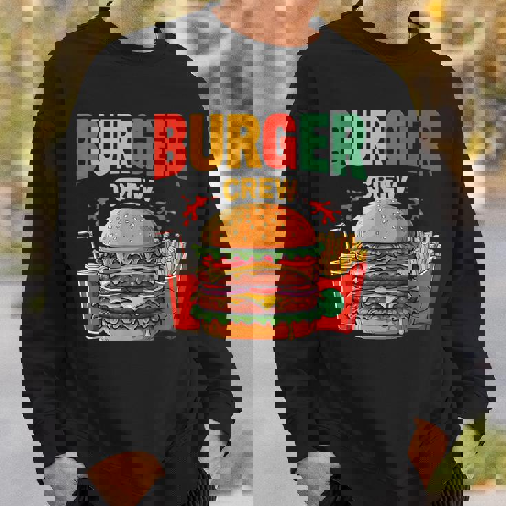 Berger Crew Hamburger Cheeseburger Fast Food Lovers スウェットシャツ 彼への贈り物