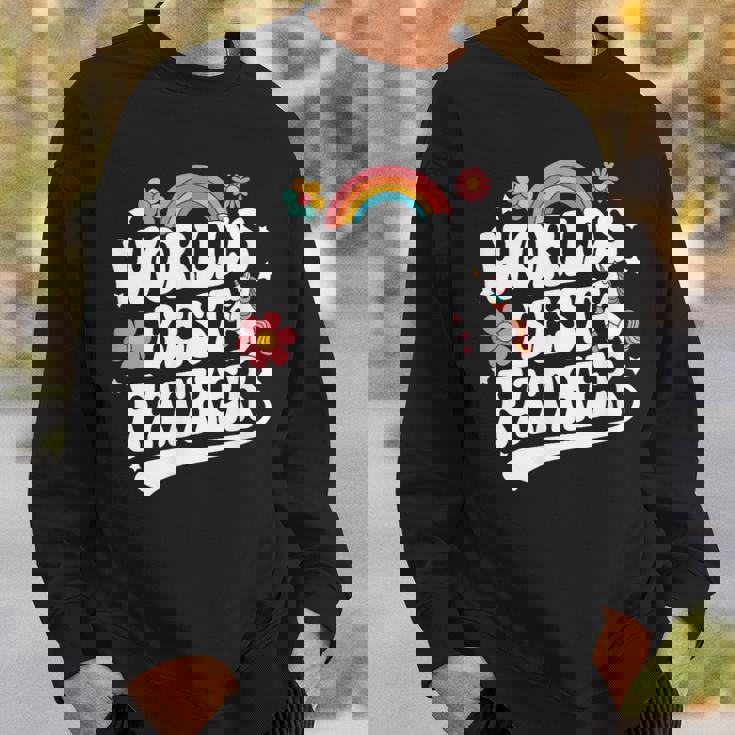 Words Best Father Pink Father’S Day スウェットシャツ 彼への贈り物