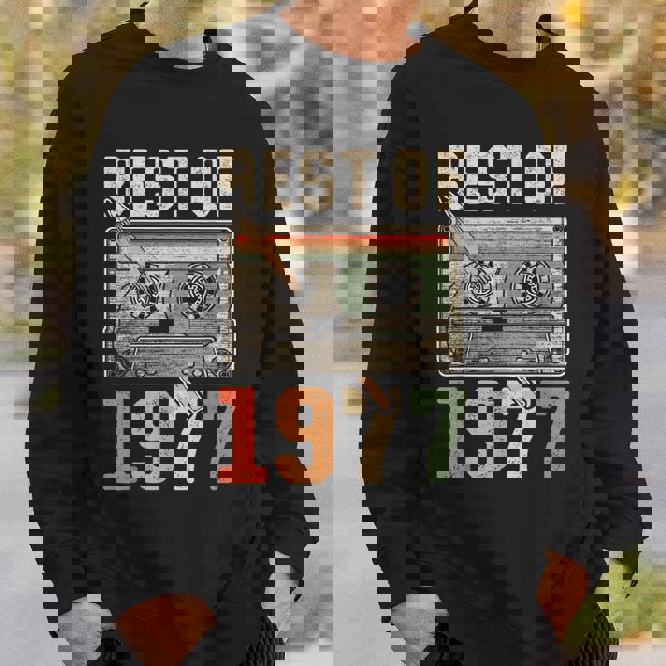 Best Of 1977 オールド・カセット 49歳の誕生日 レトロ スウェットシャツ 彼への贈り物