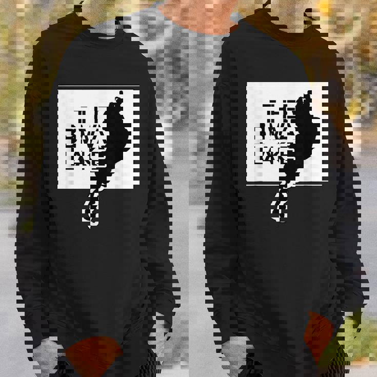 The Biwa Lake 琵琶湖 滋賀 地図【47都道府県】ジモtティ Jimo-T 地元愛 お土産 面白 スウェットシャツ 彼への贈り物