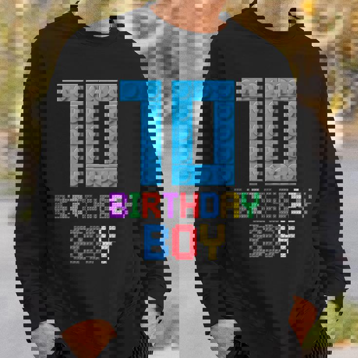 Building Bricks 10歳の誕生日 男の子 10年 マスタービルダー スウェットシャツ 彼への贈り物