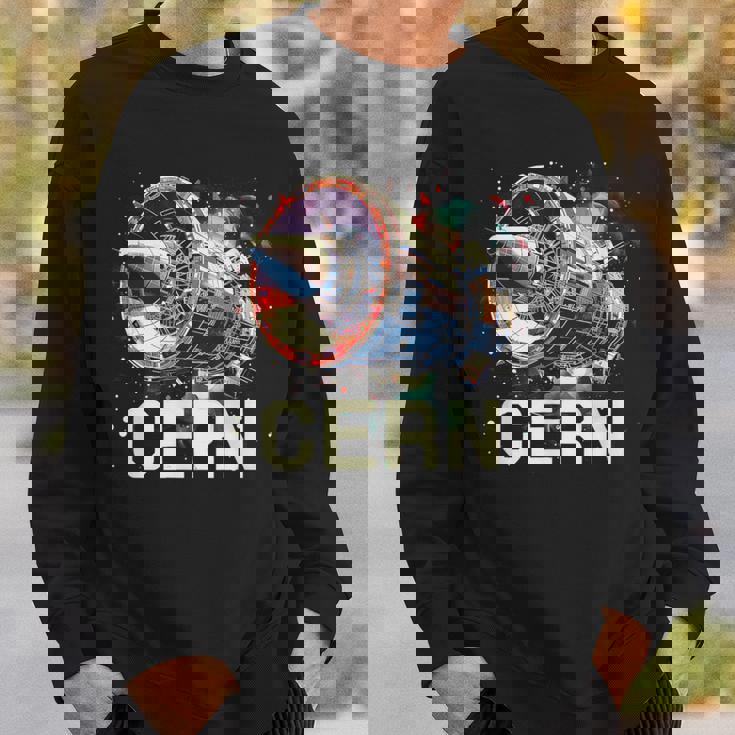 Cern 大型ハドロン衝突型加速器 レトロ素粒子物理空間 スウェットシャツ 彼への贈り物