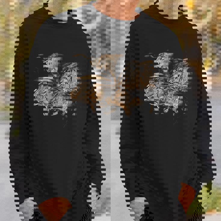 Chauvetのライオンの先史時代の石器時代の洞窟壁画 スウェットシャツ 彼への贈り物