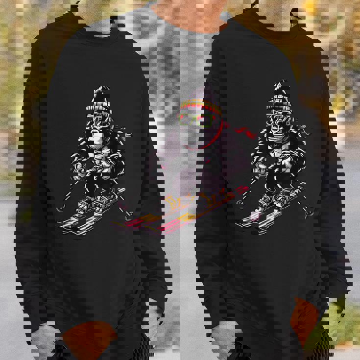 Comic Gorilla スキーヤー スキー スウェットシャツ 彼への贈り物