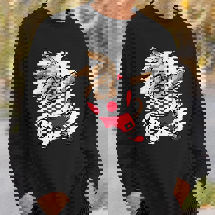 Dabbing Dog Japan サッカーファン ジャージ 日本国旗 フットボール スウェットシャツ 彼への贈り物