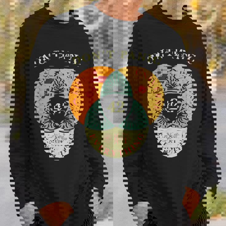 Don't Panic Life Universe Everything 42F 宇宙愛好家 スウェットシャツ 彼への贈り物
