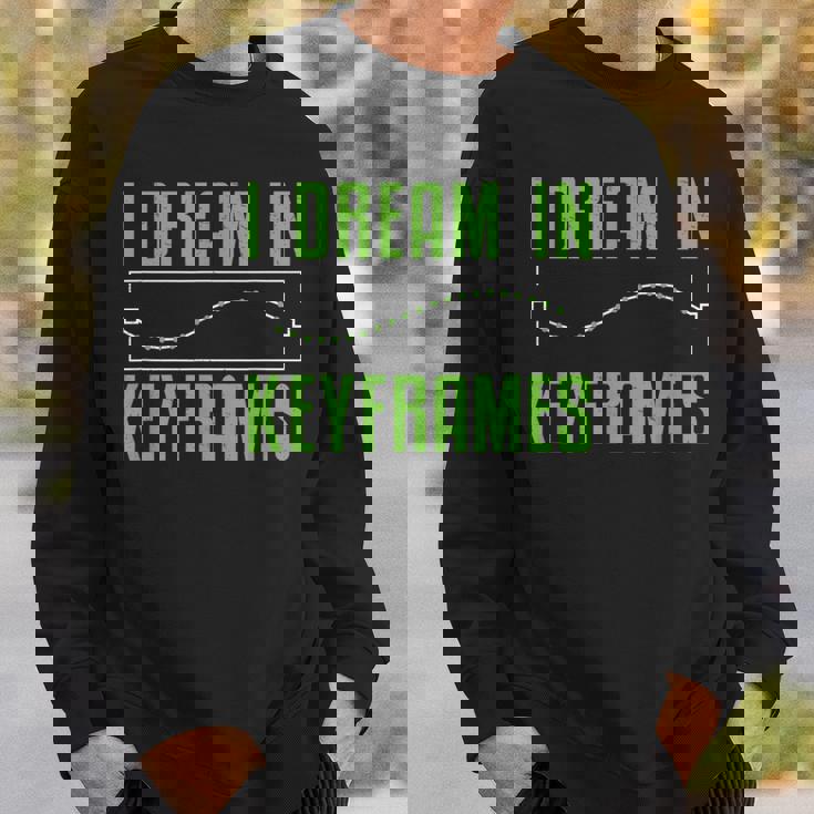 I Dream In Keyframes おもしろモーショングラフィックデザイナー アニメーター スウェットシャツ 彼への贈り物