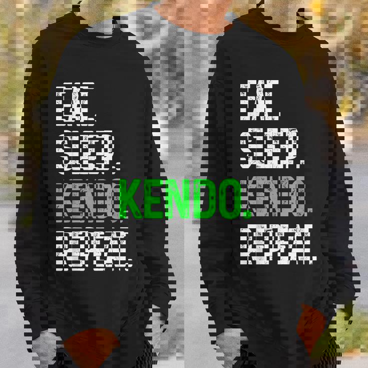 Eatleep Kendo Repeat 面白い格闘技コンバット スウェットシャツ 彼への贈り物