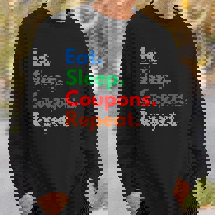 Eatleep クーポンリピート クーポンコレクター&クーポン愛好家 長袖tシャツ スウェットシャツ 彼への贈り物