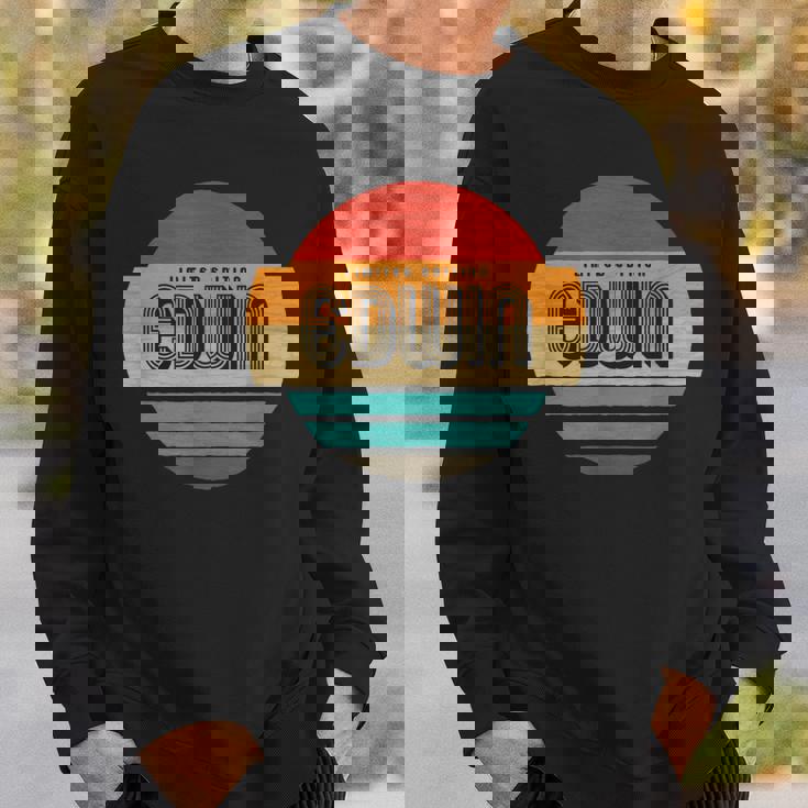 Edwin 名称 レトロ・ヴィンテージ・サンセット 限定版 スウェットシャツ 彼への贈り物