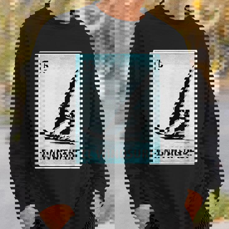 El Windsurf メキシカンウインドサーフィンカード スウェットシャツ 彼への贈り物