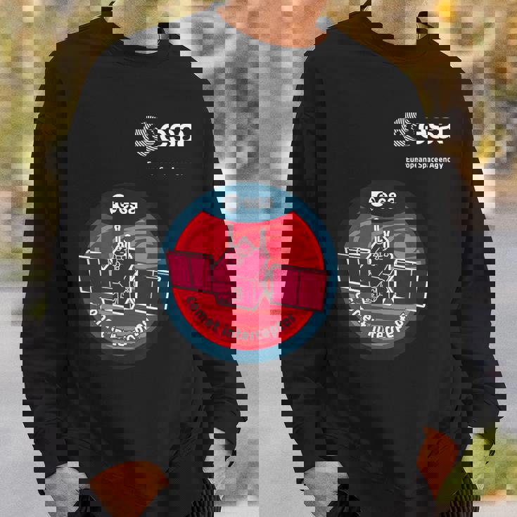 Esa欧州宇宙機関ミッション彗星迎撃パッチ スウェットシャツ 彼への贈り物