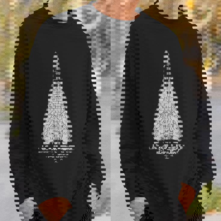 F-14 トムキャット 戦闘機 ジェットミリタリー パイロット 退役軍人 アメリカ空軍 スウェットシャツ 彼への贈り物