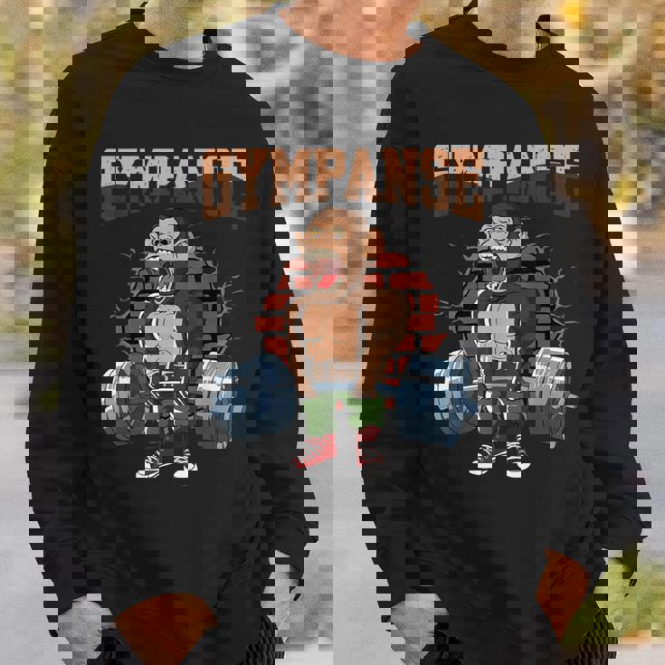 Fitness Gympanse Deadlift Workout Training Gymを行っています スウェットシャツ 彼への贈り物