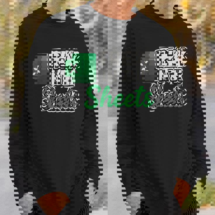 Freak In Theheets Accountant preadsheet Excel スウェットシャツ 彼への贈り物