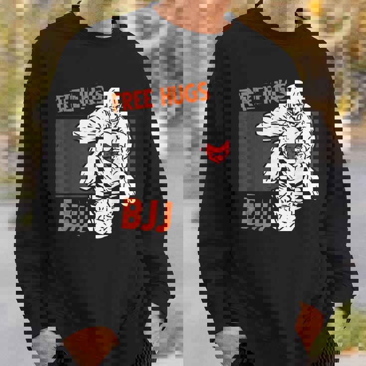 Free Hugs ブラジリアン柔術 Bjj 格闘技 面白い総合格闘技 スウェットシャツ 彼への贈り物