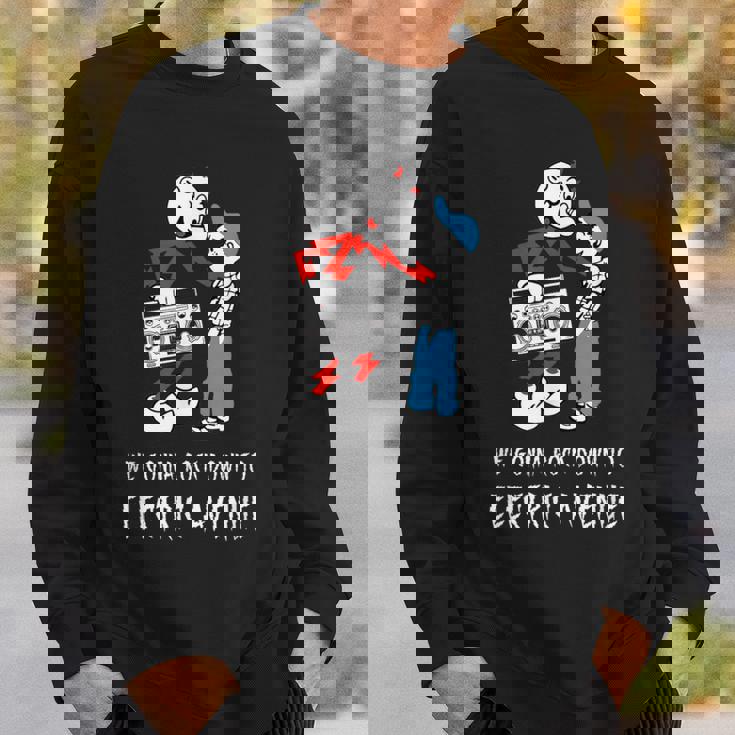 Reddy Kilowatt Electric Avenue 80年代ブームボックス ビンテージ スウェットシャツ 彼への贈り物