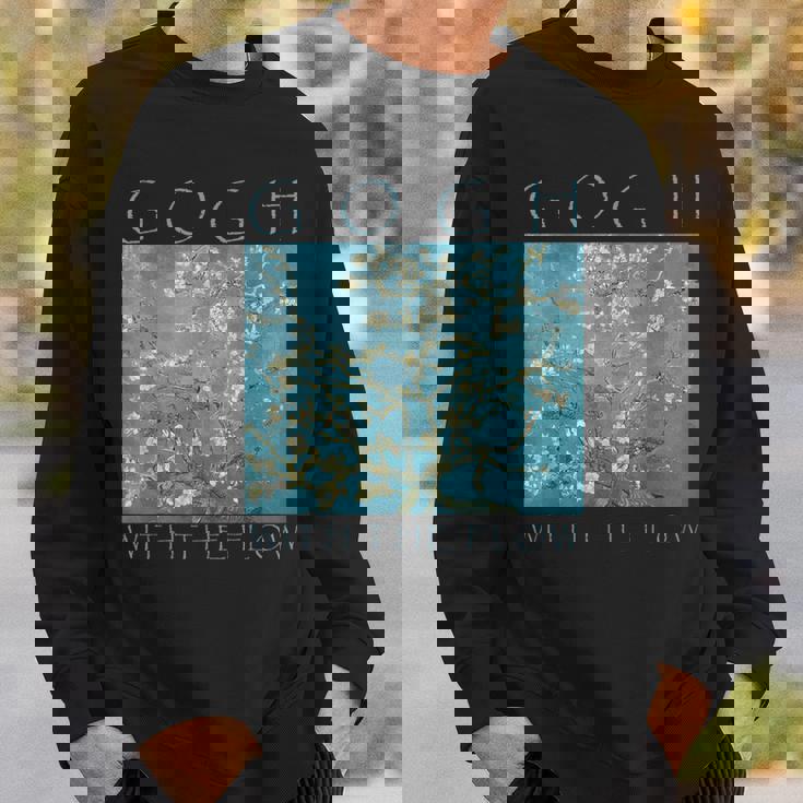 Gogh With The Flow アーモンドブロッサム ヴァン・ゴッホの絵画 スウェットシャツ 彼への贈り物