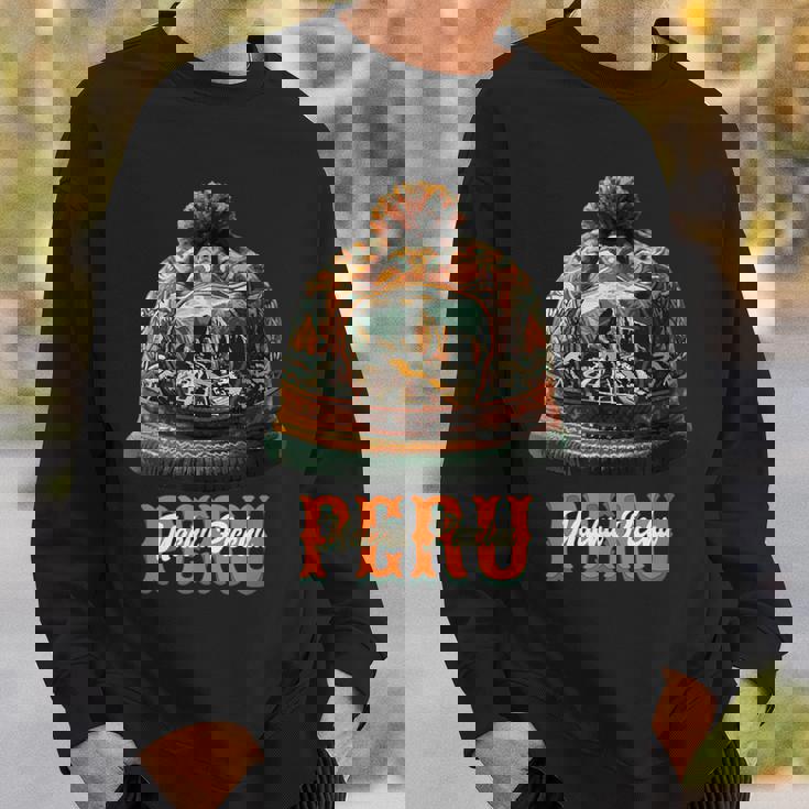 Grafico マルチカラー Chullo Peruano Machu Pichu スウェットシャツ 彼への贈り物