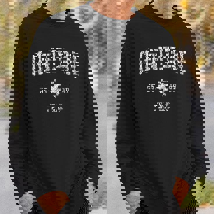 Grapevine Texas Tx ヴィンテージ アスレチック スポーツデザイン スウェットシャツ 彼への贈り物