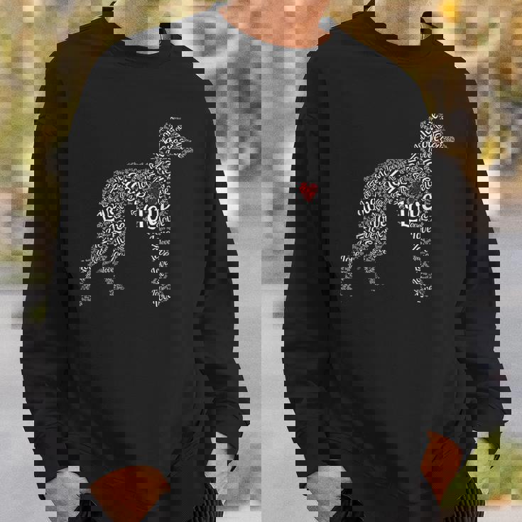 Greyhound I Love Greyhounds スウェットシャツ 彼への贈り物