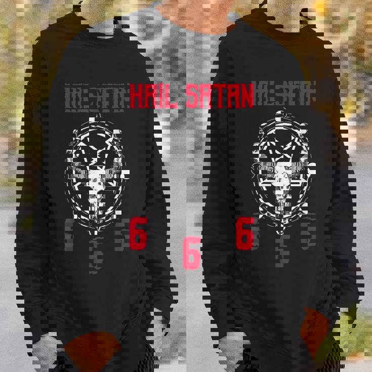 Hailatan 666 バフォメット ペンタグラム ルシファー オカルトサタニック スウェットシャツ 彼への贈り物