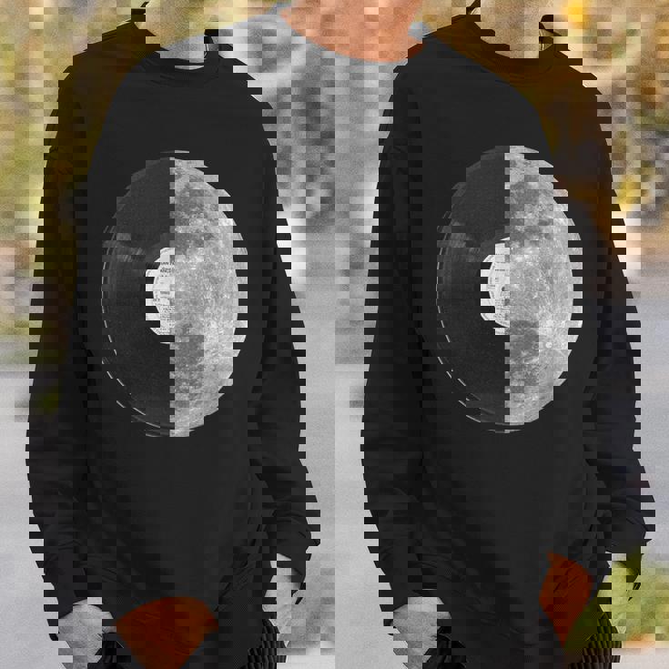 Half Mooninyl Record – Music Lover Lunar Graphic スウェットシャツ 彼への贈り物