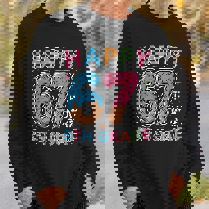 Happy 67th Day Of 5th Grade Ice Cream Drip 67 Days Kids Sweatshirt Unisex Gifts for Him