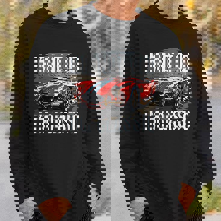 I'm Not Old I'm Classic レトロ フォード シェルビー コブラ マッスルカー スウェットシャツ 彼への贈り物