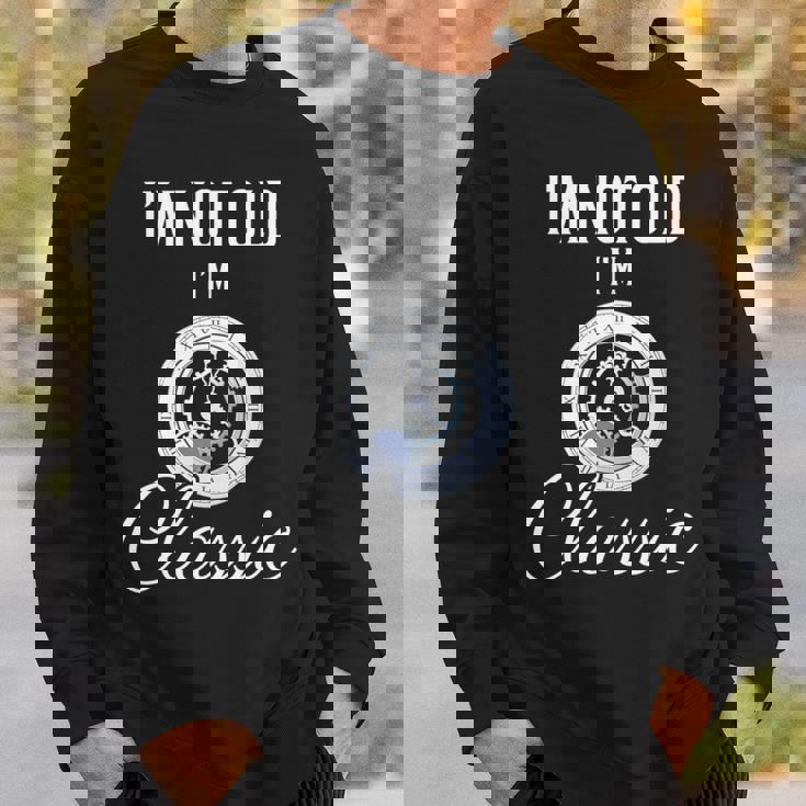 I'm Not Old I'm Classic 面白いヴィンテージ時計 メンズグラフィック 長袖tシャツ スウェットシャツ 彼への贈り物