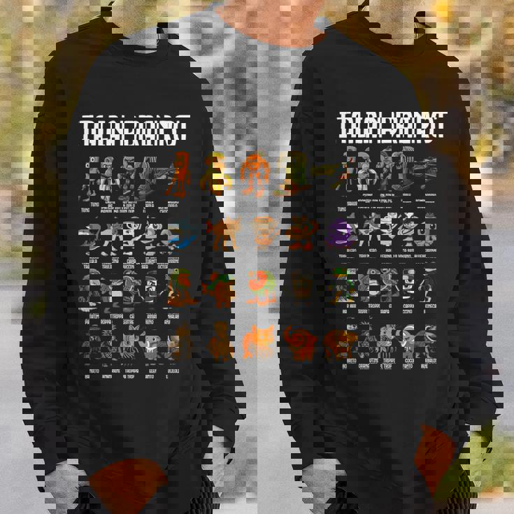 Italian Brainrot 面白いイタリアンブレインロットミームキャラクタ 長袖tシャツ スウェットシャツ 彼への贈り物