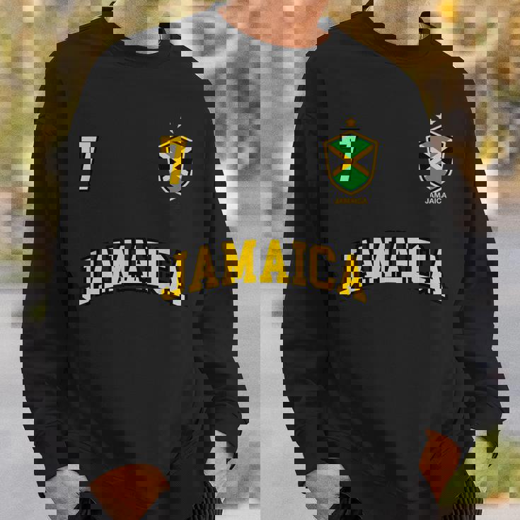 Jamaica チームサッカー ジャマイカ Number 7Occer スウェットシャツ 彼への贈り物